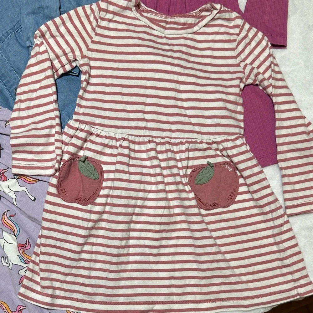 Girls 4pc long sleeve dress bundle 2 nwot,EUC, vguc all 3t